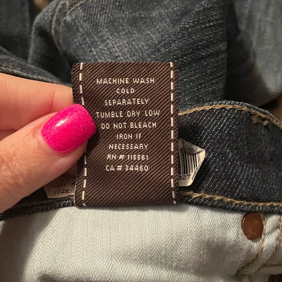 7 for all man kind size 29 low rise flip flop boot cut jeans - Picture 6 of 8